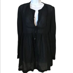 Nine West Tie Front Beach Cover Size M